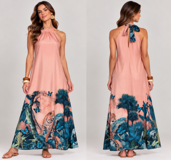 C8E9CF28-B83C-4DEE-BF4D-04F27E8A5BE9 Vestido largo cuello halter earth