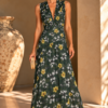 Vestido largo Guayacan verde