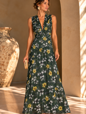 Vestido largo Guayacan verde
