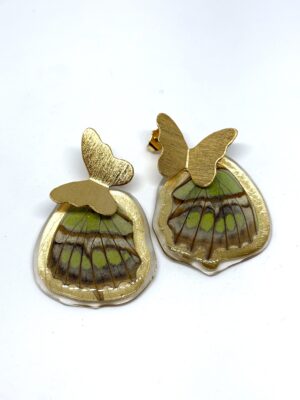 Arete Alas mariposa topo bronce