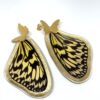 Arete Alas grandes mariposa topo bronce