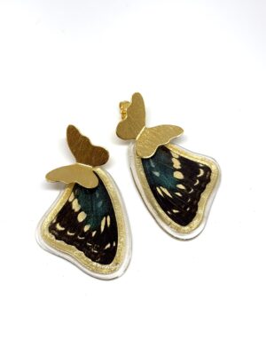 Arete Alas mariposa topo bronce