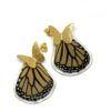 Arete Alas mariposa topo bronce