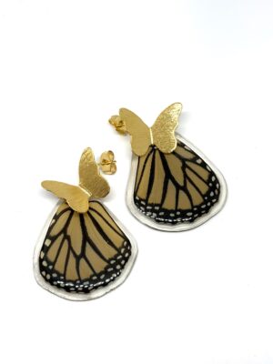 Arete Alas mariposa topo bronce