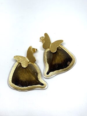 Arete Alas mariposa topo bronce