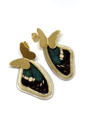 Arete Alas mariposa topo bronce