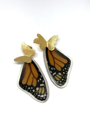 Arete Alas mariposa topo bronce