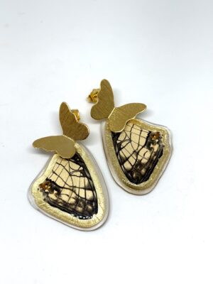 Arete Alas mariposa topo bronce