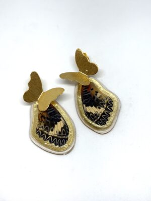 Arete Alas mariposa topo bronce