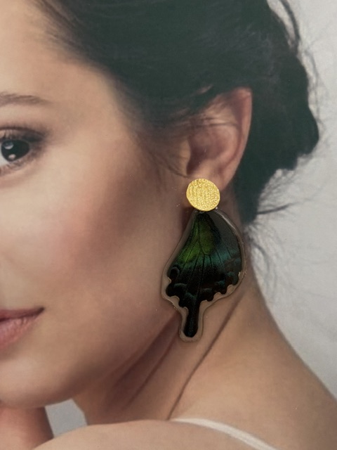 Arete Alas mariposa topo bronce