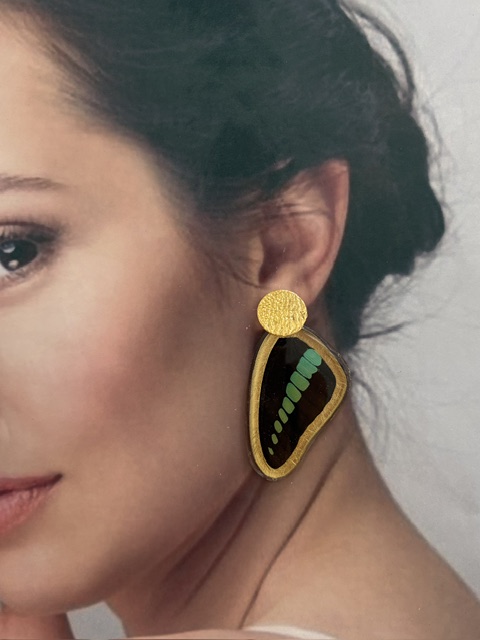 Arete Alas mariposa topo bronce