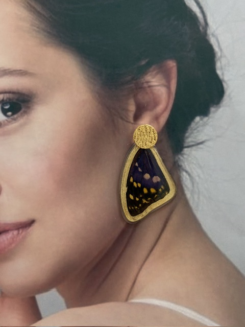 Arete Alas mariposa topo bronce