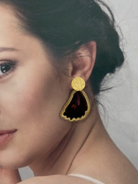 Arete Alas mariposa topo bronce