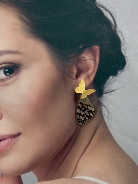 Arete Alas mariposa topo bronce