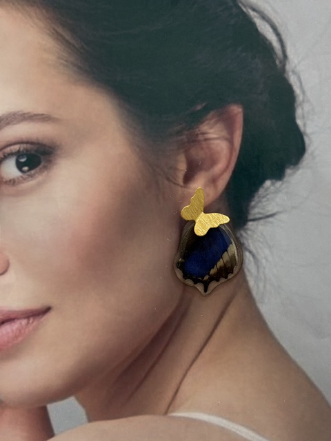 Arete Alas mariposa topo bronce