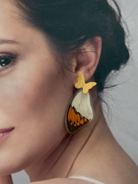 Arete Alas mariposa topo bronce