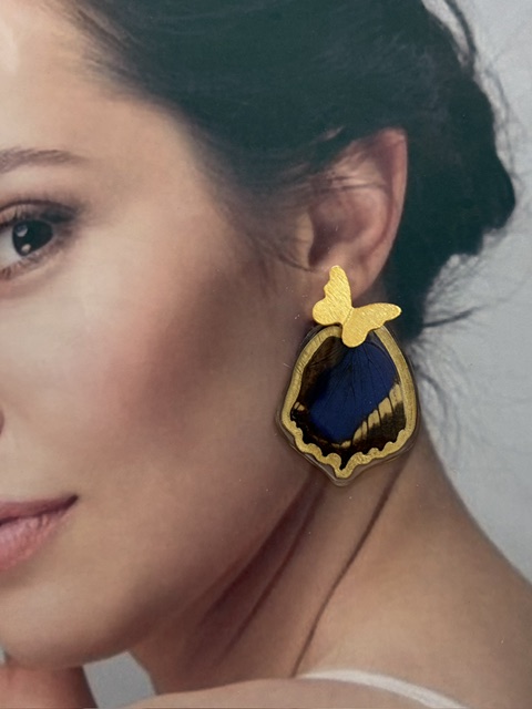 Arete Alas mariposa topo bronce