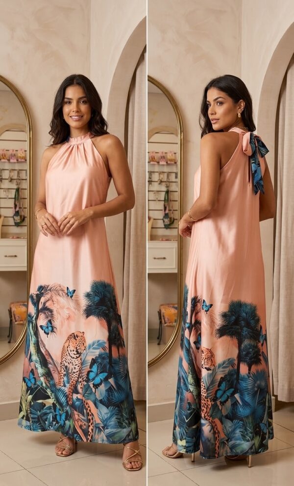 IMG_6016 Vestido largo cuello halter earth