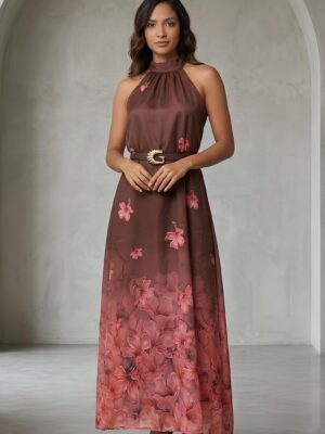 IMG_6037 Vestido largo cuello halter Guayacan