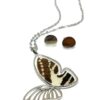 ad58e4d2-4642-4e3e-accb-ee87494a8c93 set acero silueta mariposa con alas de mariposa