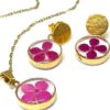 set encapsulado mini dorado
