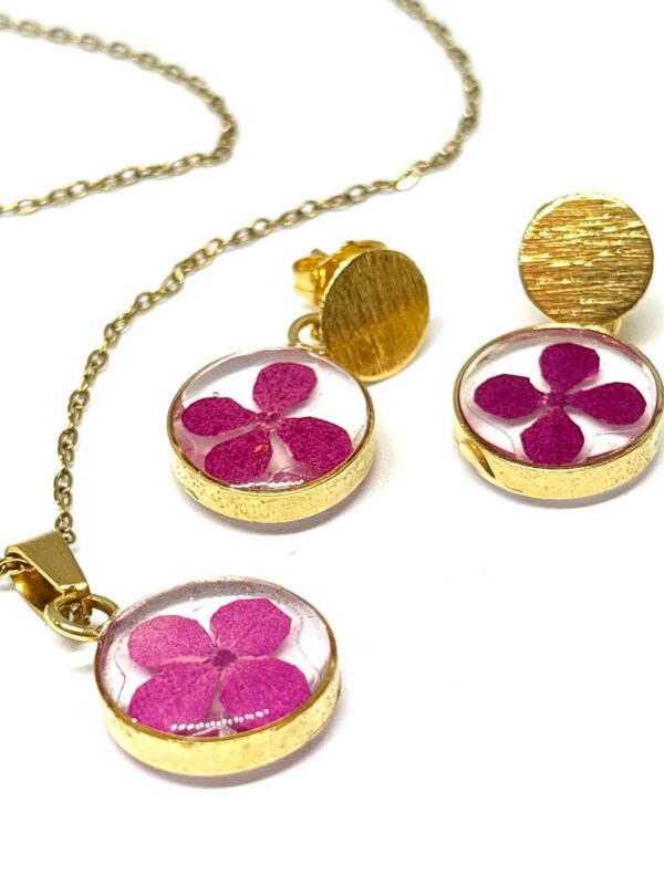 set encapsulado mini dorado