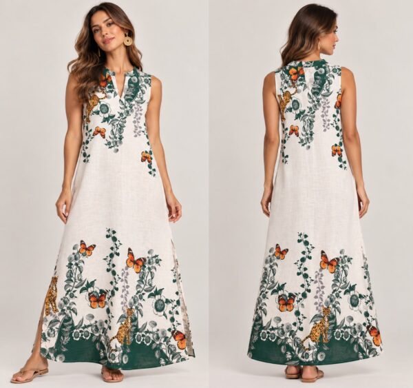 f533e821-feab-4b58-909a-c54a83d8e748 Vestido largo tipo lino