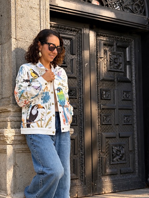 chaqueta pana aves