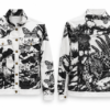 chaqueta pana blanco y negro jaguar