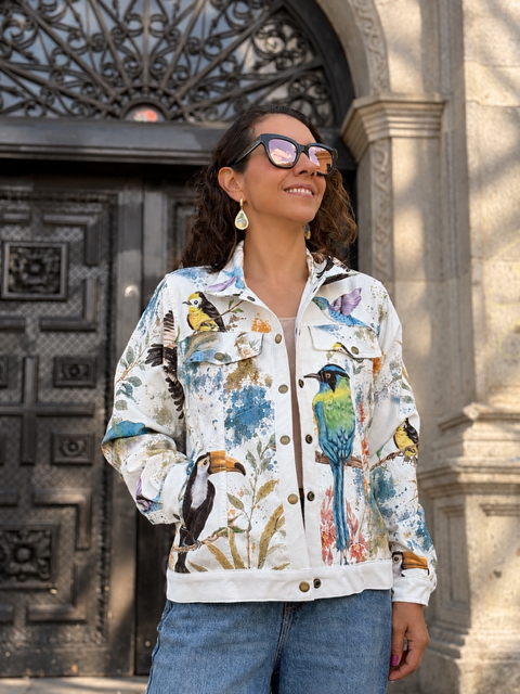 chaqueta pana aves